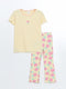 Frilled Baby Girl'S T-Shirt And Leggings 2-Pack